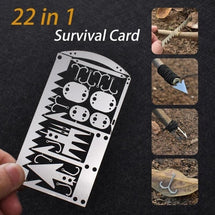 Survival Tool 22 in 1 Card